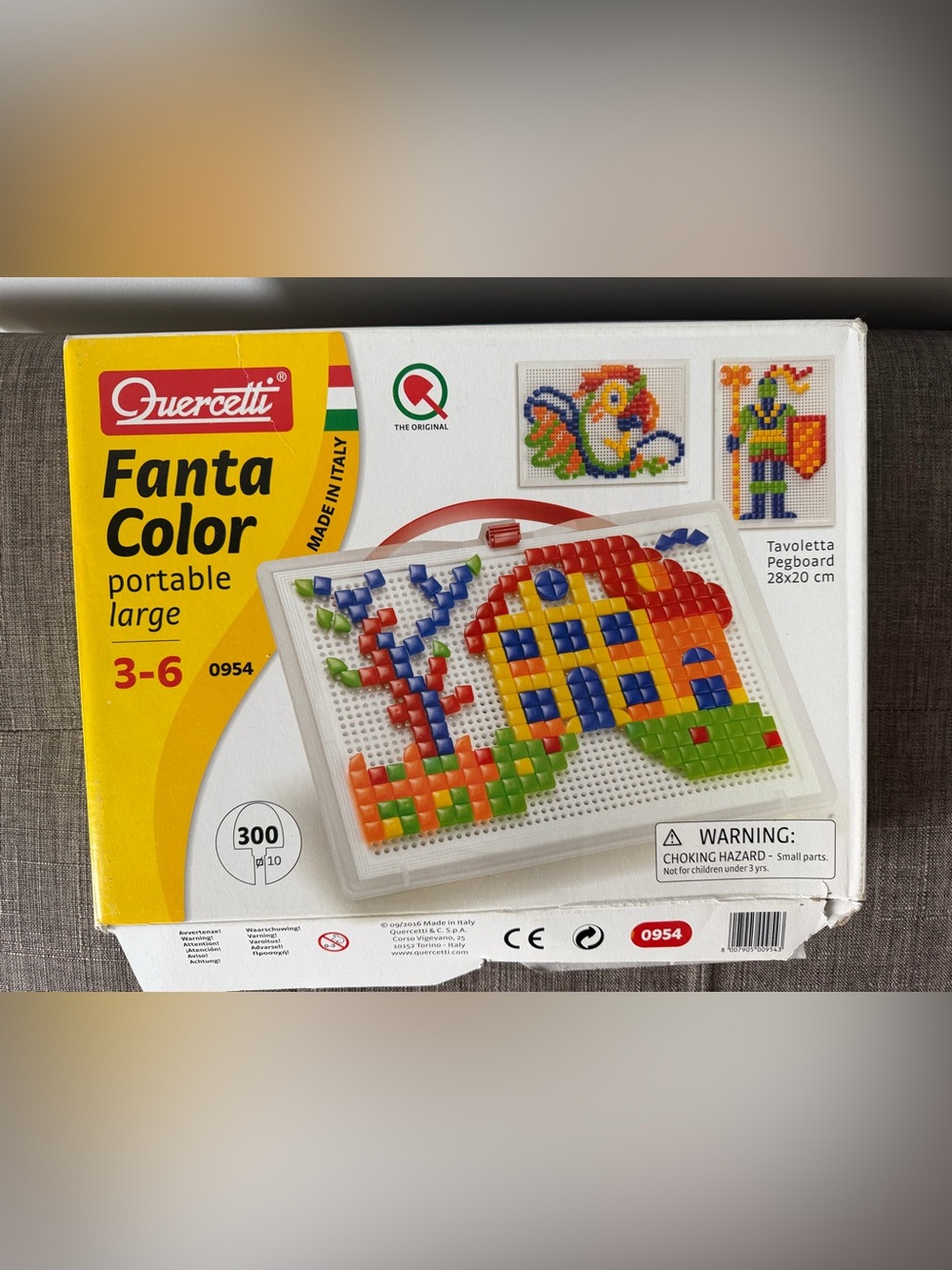 Quercetti Fanta Color Portable Pegboard Toy